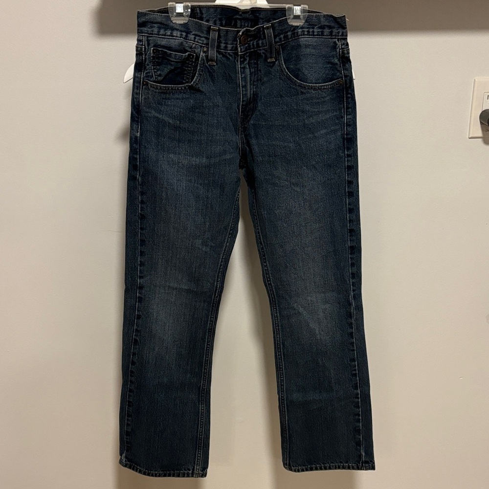 Mens Levis 527 bootcut jeans.